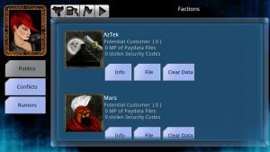 Figure 7: Factions Page
